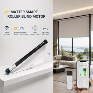 Motor Inteligente para Persianas Enrollables Sin Eje, 35mm, WiFi, 6Nm, Carga de 24KG, Moderno, para Oficina, Compatible con Apple Home, Alexa, Google, SmartThings, Tuya - Product Image 1