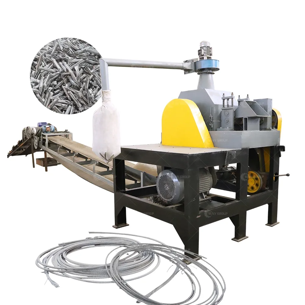 ACSR Wire Equipment Cable Recycling Machine Aluminum Steel Cable Separator Machine