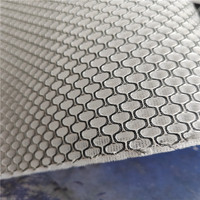 100% polyester noir et blanc nid d'abeille maille recyclé tricoté 3D Air Spacer Sandwich maille tissu pour chaussures