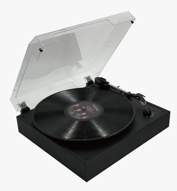 Modern Fashion Design Lp Vinyl Record Player Retro Gramophone Turntable Player with 2 External Speakers