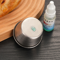 Mini-coupelles personnalisées rondes en acier inoxydable pour assaisonnements et sauces