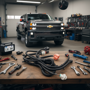 Harnais d'éclairage de plaque d'immatriculation Chevrolet Park Assist pour Silverado Sierra 1500 2500HD 3500HD 2007-2014 Noir 1 pièce - Product Image 2