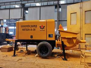 Produto quente Reboque-Montado Portátil Estacionária Baixo Preço Mini Usado Bombas De Concreto Bomba De Concreto Diesel para venda - Product Image 5