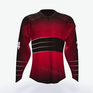 100% poliéster oem venta al por mayor de encargo jersey de hockey sobre hielo - Product Image 2