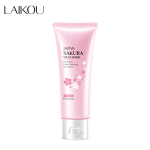Crème nettoyante éclaircissante pour le visage LAIKOU Sakura, soin de la peau, nettoyage en profondeur, 75g - Product Image 1