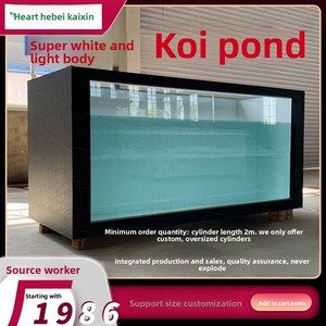 Bassin pour poissons Koi, aquarium avec verre ultra-blanc double couche, design silencieux, grande taille - Product Image 5