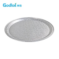 Plateaux à pizza jetables en aluminium gaufré de 18 pouces, qualité alimentaire, robustes, pour la vente en gros