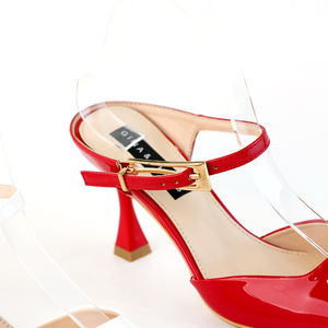 Sandales à talons de luxe à <span class=keywords><strong>petit</strong></span> bout carré pour femmes chaussures de mariée fermeture à enfiler respirant imperméable pour les mariages de printemps automne - Product Image 5