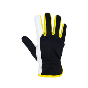 Gants de sécurité durables et souples à doigts entiers Logo personnalisé Gants de travail en cuir respirant antidérapants pour la conduite et la mécanique industrielle - Product Image 1
