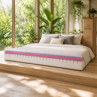 Matelas en mousse à mémoire de forme multicouche haute densité, compressé en boîte, matelas de soutien pour hôtel, chambre à coucher, usage domestique