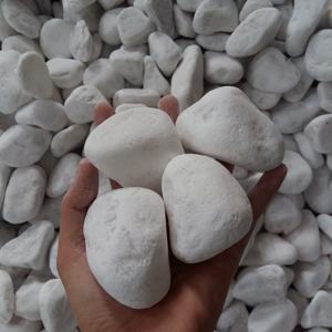 Pierres de gravier blanc neige, 5 pièces, roche naturelle, décoration pour jardin de maison, aménagement paysager - Product Image 1