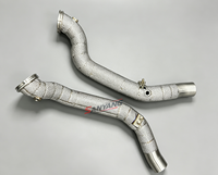 Tubería de Escape de Alto Flujo para Maserati Levante/Quattroporte/Ghibli S Q4 3.0T 3.8T, Tubos de Escape, Tubo de Prueba, Tubo Colector