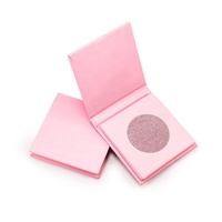 Palette simple de maquillage végane rose, avec logo personnalisé, pour blush, contour et illuminateur, pour marque privée