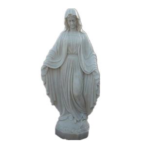 Estatua de mármol blanco de Lord Shiva estatua de piedra de jardín Pieta Michelangelo mármol estatua de Ángel triste - Product Image 2