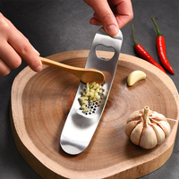 Gloway Gamme complète d'accessoires de cuisine très vendus : Hachoir à gingembre, Presse-ail manuel en acier inoxydable, Presse-ail à bascule