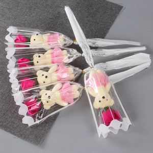Bear Soap Roses Flower Soap Flower Creative Christmas Mothers Day Promotion Bear Soap <b>Bouquet</b> Flowers Lovely Gift - Product Image 5