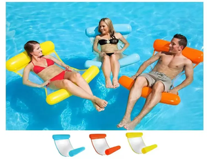 Hamac gonflable aquatique KB HC-042001, canapé flottant, lit pliable, chaise longue d'été avec dossier, flotteur de piscine - Product Image 3