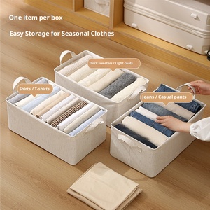 Tủ quần áo quần áo tổ chức cho quần jean nâng cấp ngăn kéo tổ chức cho quần áo với xử lý có thể gập lại, ngăn kéo quần áo tổ chức - Product Image 5