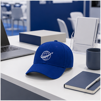 Gorra de 6 Paneles Estructurada de Sarga Espiga de Lujo Personalizada OEM Directa de Fábrica, Ajustable para Ferias Comerciales con Servicio de Logotipo OEM