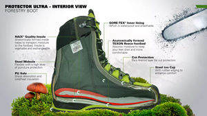 Haut haut forêt daim cuir véritable désert extérieur sécurité Combat escalade montagne homme bottes <span class=keywords><strong>semelles</strong></span> en caoutchouc chaussures de randonnée - Product Image 2