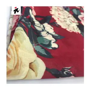 Wholesale Digital Printing Custom Floral Chiffon Fabric For Garment