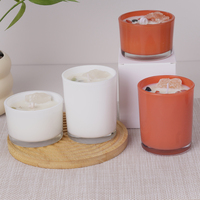 Großhandel Maßgefertigte Private Label Aroma-Edelstein-Kerze Duftende Luxus-Soja-Duftkerze mit Kristallen