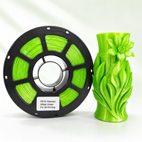 Filamento PETG Verde Transparente Básico, Material de Impresión para Impresoras 3D