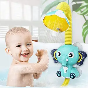 Niedliche Elefant Bad Spielzeug elektrische automatische Wasserpumpe mit Hand brause Badewanne Spielzeug für Kleinkinder Kinder