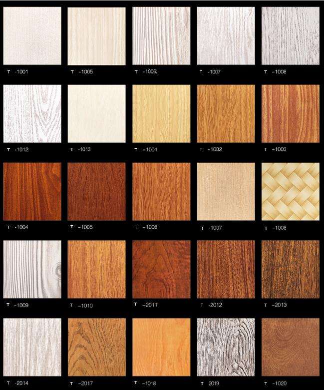 Carte de couleur grain de bois