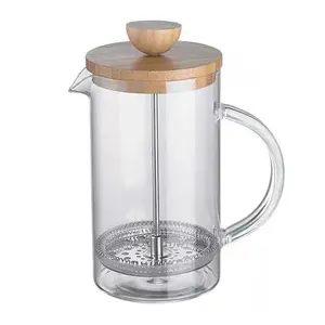 Coffee And Tea Maker Home Thick Durable Glass Manual Siphon Coffee French Press Tea And Coffee Maker