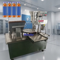 Machine de remplissage d'huile alimentaire 10 ml, équipement de mise en bouteille et de sertissage d'huile de cuisson, machine de remplissage et de bouchage de flacons