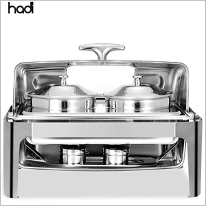 Hadi 6L วางบนจานหมุนด้านบนเป็นสแตนเลสสตีลสีทอง, ที่วางซุปจานอุ่นน้ำซุปสำหรับใช้ในโรงแรม - Product Image 4