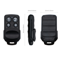 Télécommande de remplacement pour ouvre-porte de garage sectionnel Steel-Line ZT-07 SD800, 433,92 MHz, code roulant, avec porte-clés