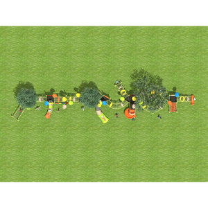 Công viên giải trí thiết kế mở rộng loạt thiết bị sân chơi leo núi trò chơi ngoài trời - Product Image 3