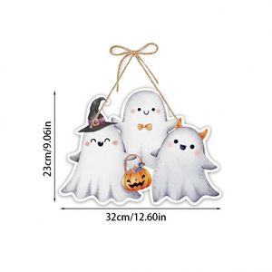 2025 Halloween Door Hanging Decor 3D <b>Pumpkin</b> Sign with Glow in Dark Eyes Spooky Porch Decorations for Haunted Party Scene - Product Image 3