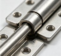Charnières de porte en acier inoxydable, usinées par estampage, supports plats, résistantes à la corrosion, rotation fluide pour portes d'armoires de magasin