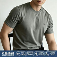 T-shirt pour homme de haute qualité, OEM, 100% coton lourd, impression de logo personnalisé, étiquette privée, impression DTG, t-shirt uni