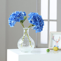 Fleurs d'hortensia artificielles de haute qualité à toucher réel, tiges uniques, pour centres de table de mariage et décoration de fêtes à domicile (vente en gros)