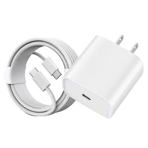 อะแดปเตอร์ชาร์จเร็ว 30W Type-C พร้อมสายถักยาว 1 เมตร ดีไซน์น้ำหนักเบา ใช้งานได้กับ 17/16/15 Plus Pro MAX - Product Image 1