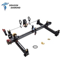 Ensemble de pièces mécaniques pour laser CO2 6090 1390 1610 avec axe XY, rail de guidage linéaire simple, kit de pièces métalliques, pour bricolage