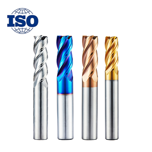 HRC 50 60 65 CNC مطحنة نهاية كربيد التنغستن الطحن القاطع طلاء AITiN/TiAIN مطحنة نهاية CNC الصلب مطحنة الألومنيوم مطحنة نهاية - Product Image 1