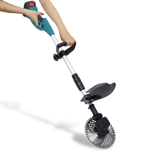 Tondeuse à gazon télescopique sans fil Km 21V Max avec deux batteries et chargeur pour l'entretien du jardin - Product Image 4