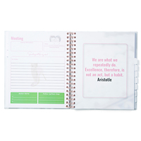 Journal personnalisé à couverture rigide imprimé en spirale Planificateur de budget pour épargner richesse et finances Boîte cadeau pour cahiers quotidiens Défi bien-être