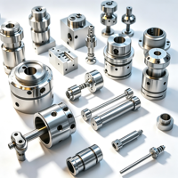 Pièces de machine à usiner CNC sur mesure, usinage de précision 5 axes, acier inoxydable, aluminium, petites pièces