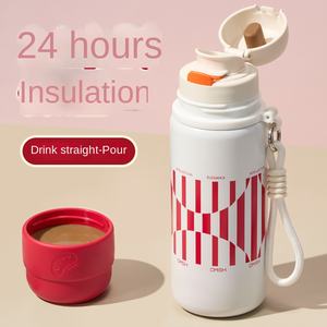 Strawberry Life grande capacité 316 thermos en acier inoxydable pour filles haute couleur valeur étudiant tasse à eau classique enfants - Product Image 3