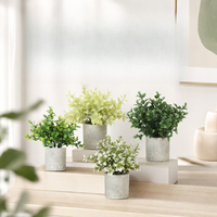 Plante artificielle très vendue Evergreenwrap, ornement de bureau, Monstera Bonsai dans un pot en pulpe cylindrique