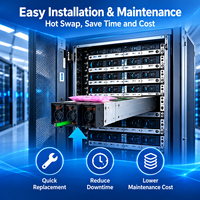 Module d'alimentation embarqué ETP48100 B1 48V 100A pour système d'alimentation de télécommunications en armoire extérieure et réseau de télécommunications intérieur
