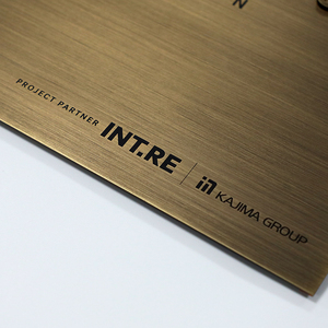 Plaques personnalisées de haute qualité en relief, <span class=keywords><strong>plaque</strong></span> commémorative en métal à lettres en relief pour montage mural de bâtiment - Product Image 6