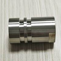 Panneau de commutation en aluminium usiné CNC sur mesure, double canal, bicolore, anodisé