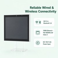 Tableta de 10.1 Pulgadas con Android 15 para Montaje en Pared, RK3566, PoE, WiFi6, RS232, RS485, Panel Táctil, Control Inteligente para el Hogar, HMI Industrial